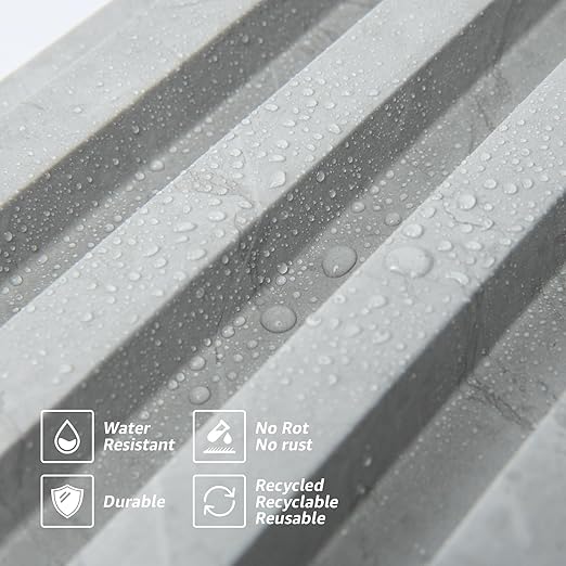 Art3d 8-Pack WPC Slat Wall Panel