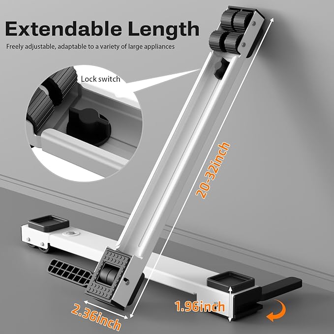 KVRG Appliance Rollers Heavy Duty, Newest Extendable Appliance Sliders