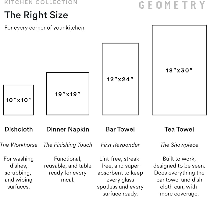 GEOMETRY Kitchen Tea Towels - Quick Dry Microfiber Dish Towels for Kitchen Roses for You, 18" x 30" 2 Pack
