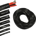 30ft PET Expandable Sleeving Wire Cable Sleeve (1/3", Silver&Black)