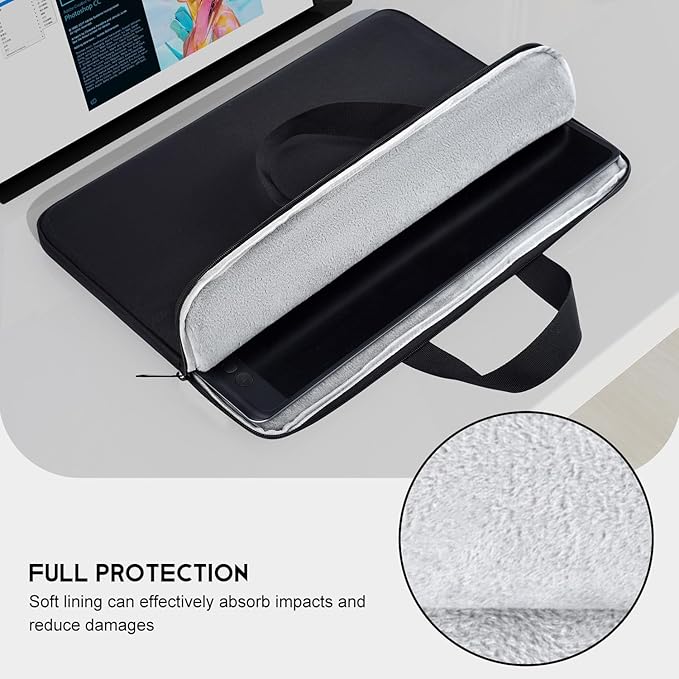 Portable Monitor Case 18.5 inch, Carrying Monitor Sleeve Bag Compatible with VisionOwl InnoView Upperizon Large Portable Monitor, Travel Padded Protective Case with Accessory Pocket