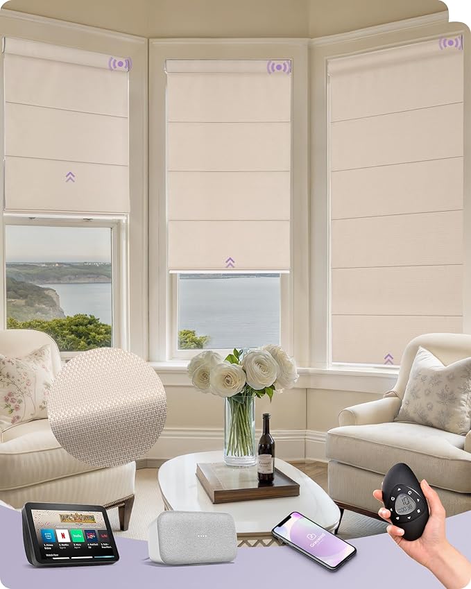 Graywind Smart Roman Shades Compatible