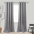 KOUFALL Light Grey 102 Inch Curtains