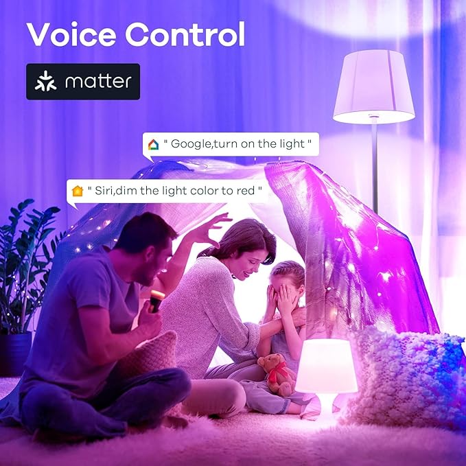 Linkind Matter Smart Light Bulb, WiFi Smart Bulbs