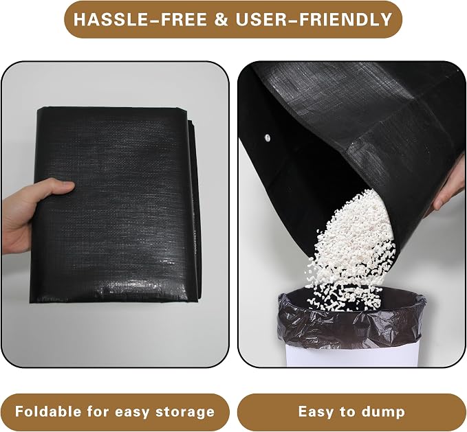 Waterproof Pet Playpen Mat, Reusable Cage Liner, Animals Habitat Protection | 1 Pack, 59"x59", Black Cage Liners for Hamsters, Ferrets, Guinea Pig, Rabbits, Bunny, Birds, and Other Small Animals