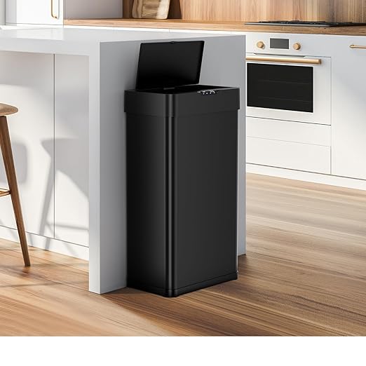 AthLike Sensor Trash Can, Touchless Motion Sensor Trash Bin, Smart Automatic