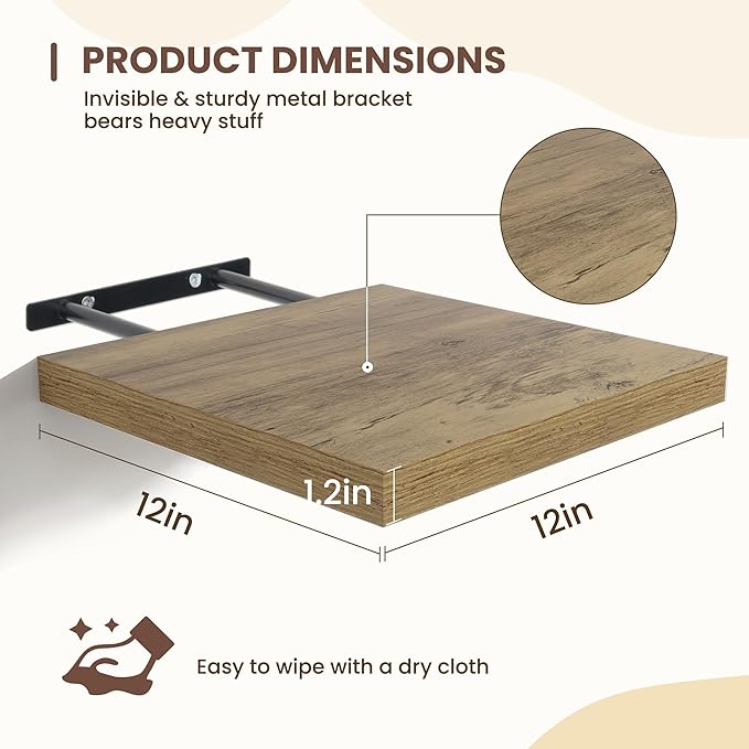 Fun Memories Square Floating Shelves