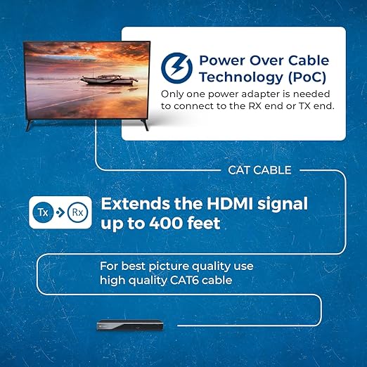 OREI 4K HDMI over Ethernet Extender Balun