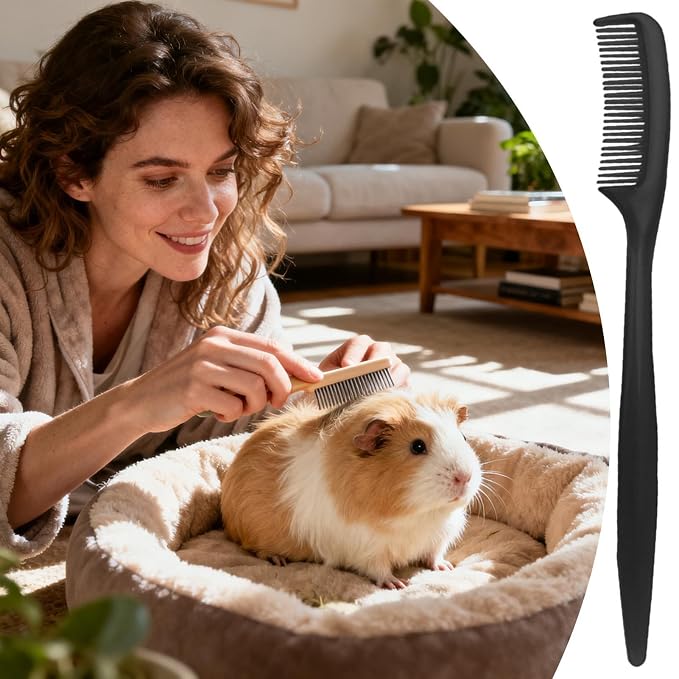 Bunny Brush for Grooming 10 Pieces Small Animal Shredding Tool | Hamster Comb for Tiny Pet Ferret Indoor Home Coat Sensitive Skin Daily Care