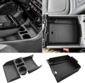 CDEFG 2Pcs Lower Center Console Tray Floor Console Organizer with Cup Holder Compatible with 2025 2026 Hyundai Tucson Limited Accessories Middle Console Storage Box