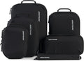 Aerotrunk Ultralight Compression Packing Cubes - Lightweight Travel Organizers for Suitcases and Luggage (6-Pack, Black)