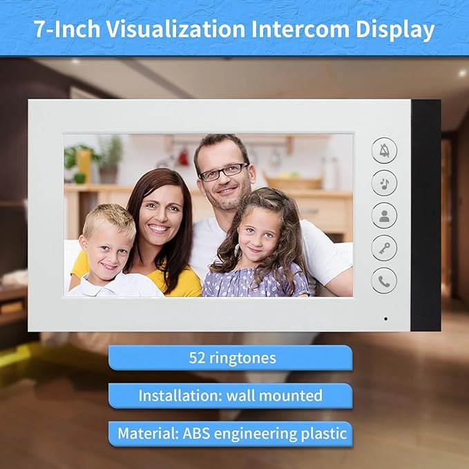 ANJIELO SMART Wired Video Multifamily Apartment Intercom System,
