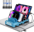 300W Charging Station for Multiple Devices, 8 Port Multi USB C Fast Charger