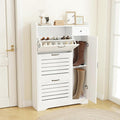 Narrow Shoe Storage Cabinet