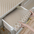 Shelf and Drawer Liner for Kitchen Cabinets Non-Adhesive, Strong Grip Non-Slip Thickened Cabinet Liners for Shelves, Waterproof Mats for Dresser Cupboard, Beige, 17 in x 30 Feet