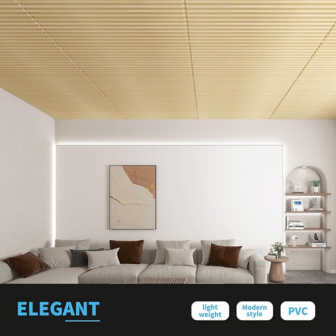 Art3d 6-Pack Slat Design 3D Wall Panels