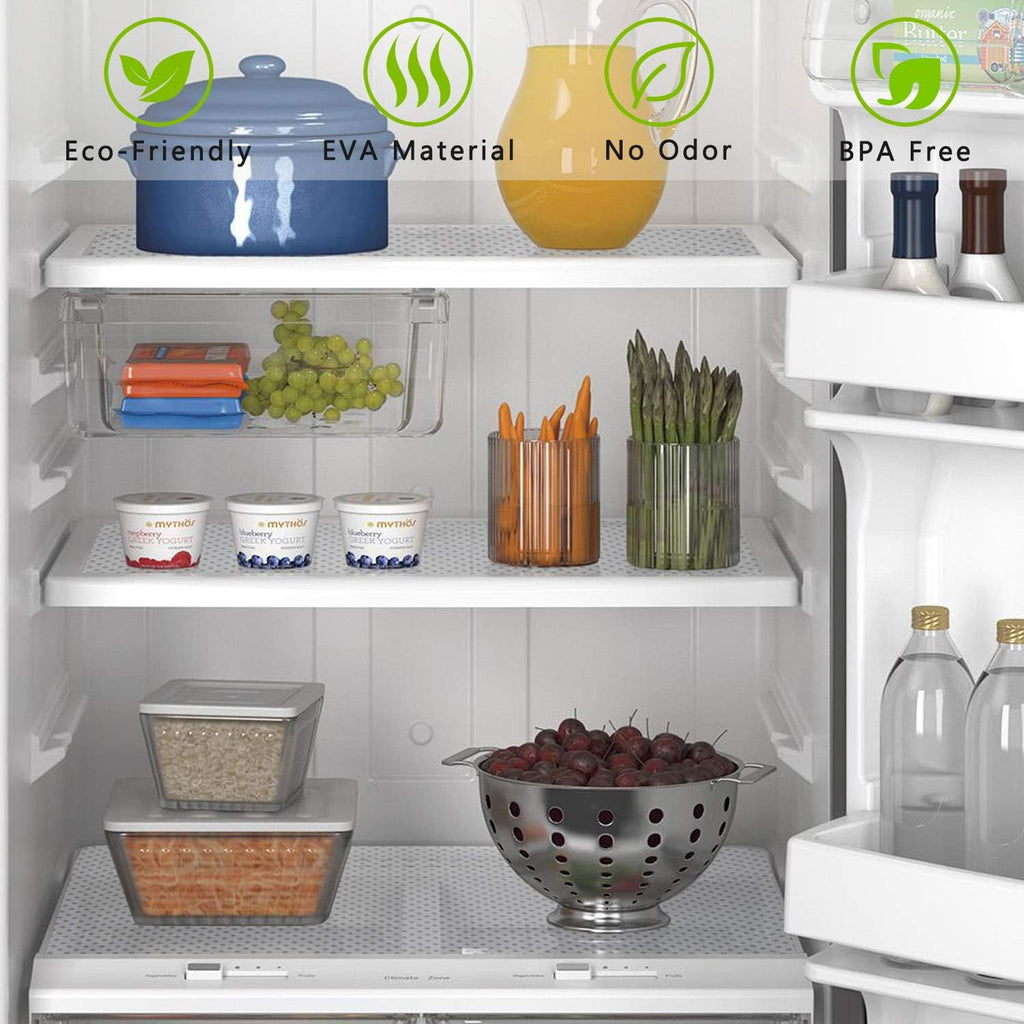 HooTown Shelf Liner Kitchen Cabinet Drawer Mats 23.6 Inch Wide x 393.7 Inch Long, Non Slip EVA Plastic Water Resistant Pad for Bathroom Drawers,Shoe Shelves, Under Sink, Clear