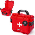 NANUK 908 Waterproof First Aid Box Empty – Durable, Medical First Aid Organizer Case, IP67-Rated, Dustproof, Impact-Resistant, and Floats (9.5" x 7.5" x 7.5") – Red