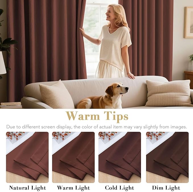 H.VERSAILTEX Thermal Insulated Blackout Window Panels Microfiber
