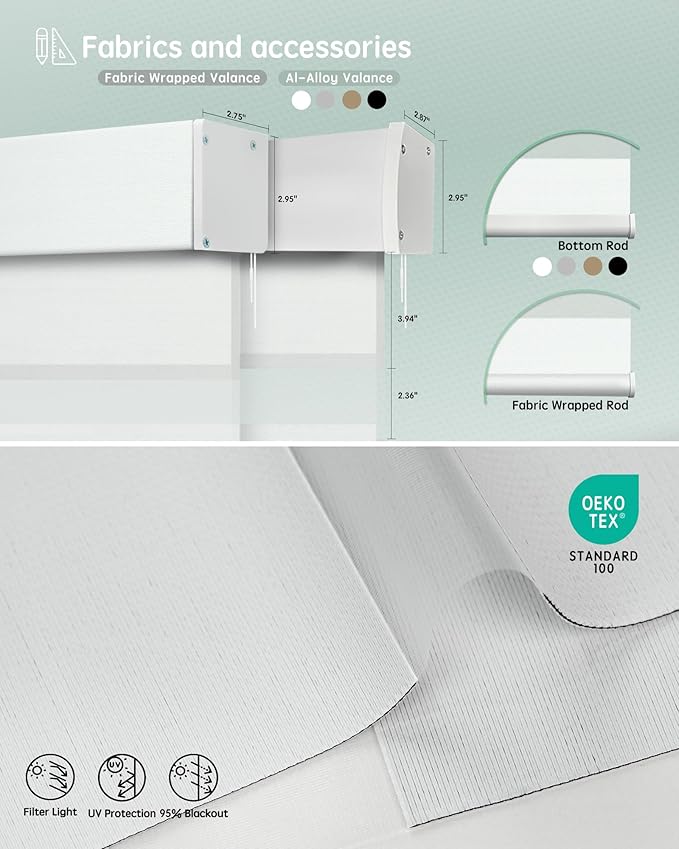 Yoolax Motorized Zebra Blinds Compatible