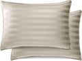 King Pillowcases by Pure Bamboo, Genuine 100% Organic Viscose Derived from Bamboo, Luxuriously Soft & Cooling, Double Stitching, Envelope Closure (2 King Pillowcases, Jacquard Sand)