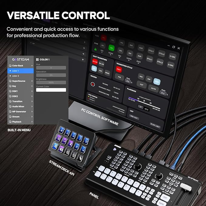 Osee GoStream Duet 8 ISO, 8 Channels Video Switcher