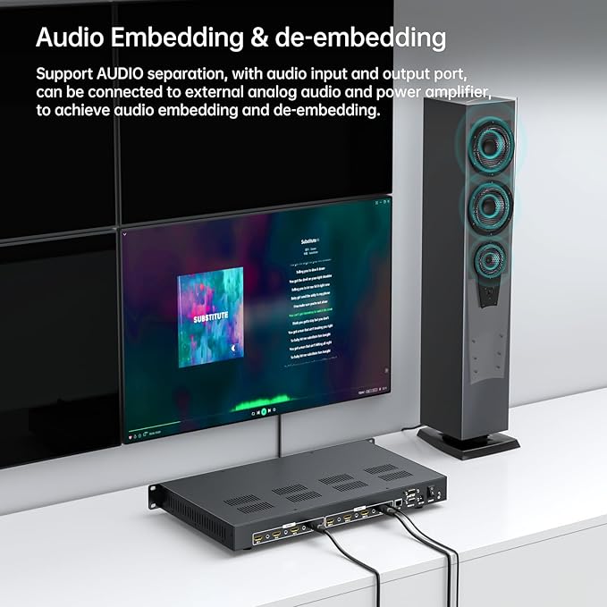 MT-VIKI 4x4 8K UHD HDMI 2.1 Matrix Switcher
