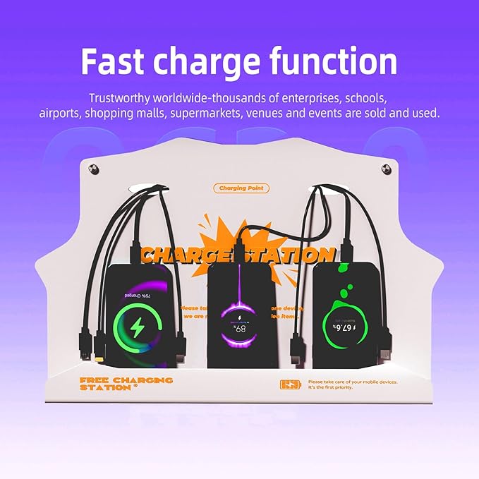 Wall Mounted Cell Phone Charging Station