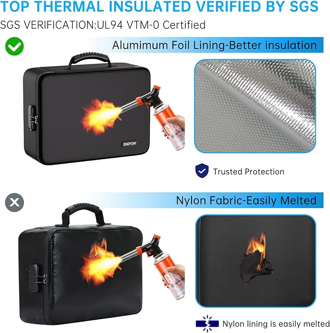 ENGPOW Fireproof File Organizer Bag