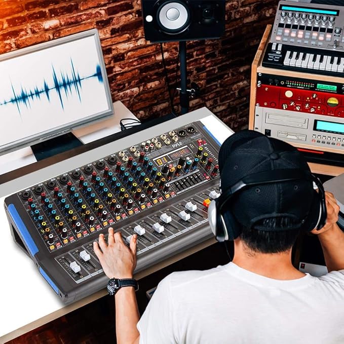 Pyle 6-Channel Bluetooth Studio Audio Mixer