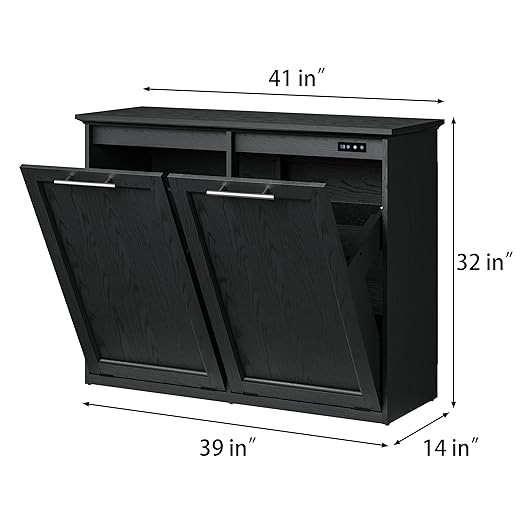 OLD CAPTAIN Tilt Out Trash Cabinet