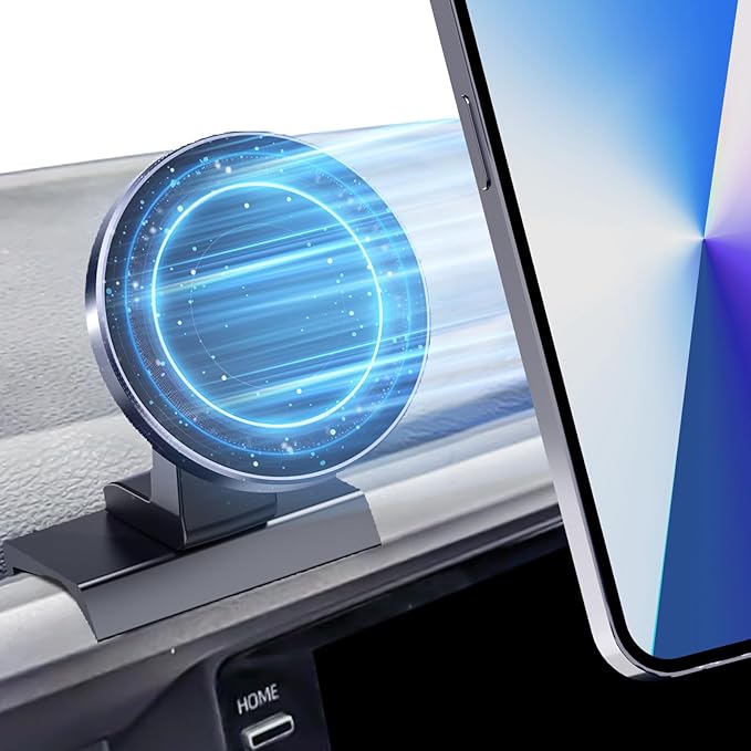 Kaishengyuan Magnetic Car Phone Holder for Toyota Tacoma 2016-2023, 3rd Gen Tacoma Dashboard Clip Cell Phone Cradles Adjustable 20x Super Strong Magnet Phone Stand Phone Mount Fit for All Smartphone