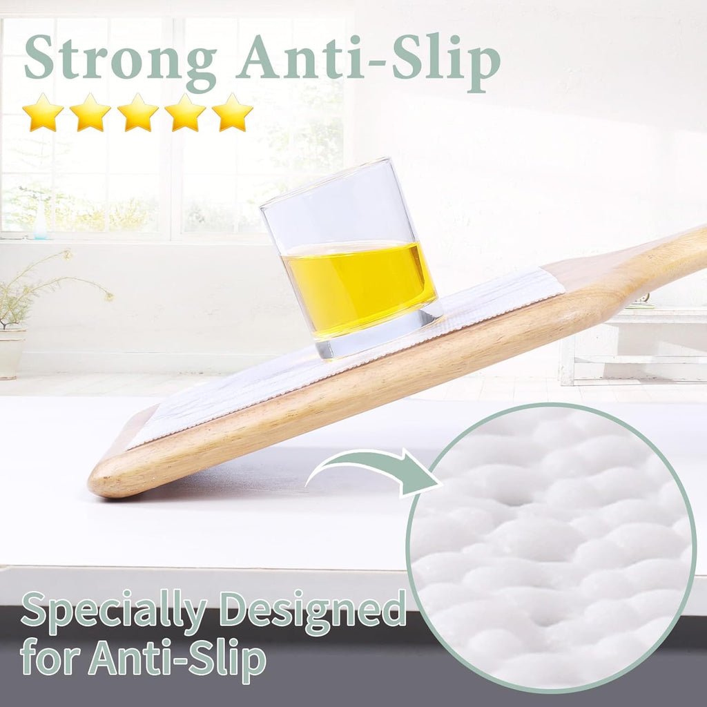 Drawer and Shelf Liner for Kitchen Cabinet: 17 in X 30 Ft Non Slip Waterproof Shelf Paper Non Adhesive Refrigerator Liners White Marble Easy Liners for Bathroom with Knife Tape Measure