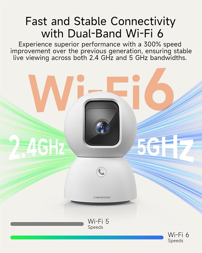 Smart 3K Indoor Dome Security Camera