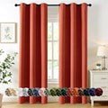 MIULEE Burnt Orange Blackout Curtains