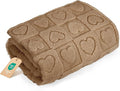 gogobunny Calming Plush Dog Cat Blanket 300GSM Coral Fleece, Ultra-Soft Machine Washable Pet Bedding for Small Medium Dogs Cats Puppies Kittens (Brown, 50x60)