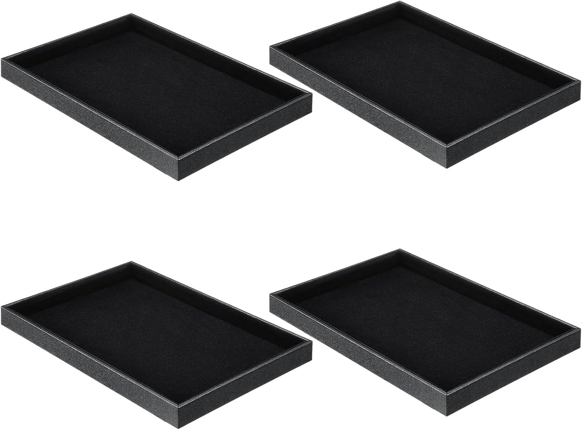 Quelay Stackable Jewelry Tray Jewelry Organizer Tray Showcase Display Empty Plate Bracelet Ring Earring Organizer