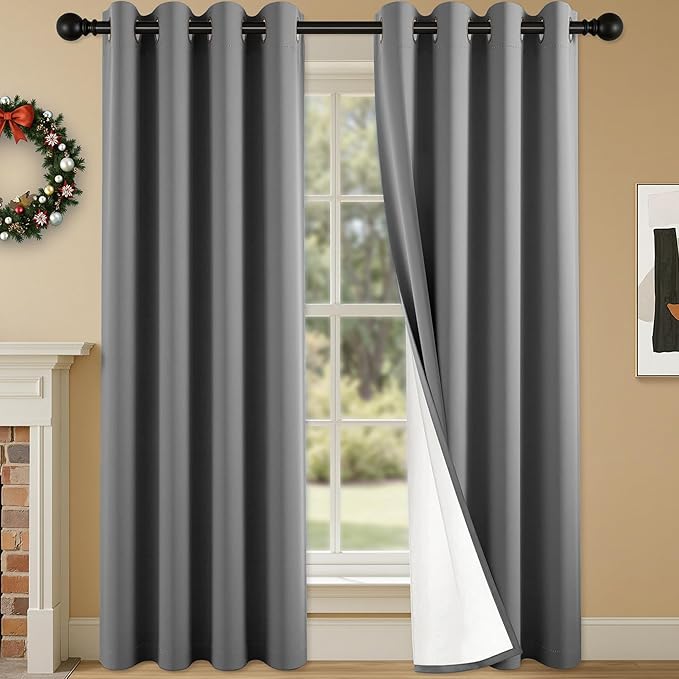 100% Blackout Curtains 95 Inch Length
