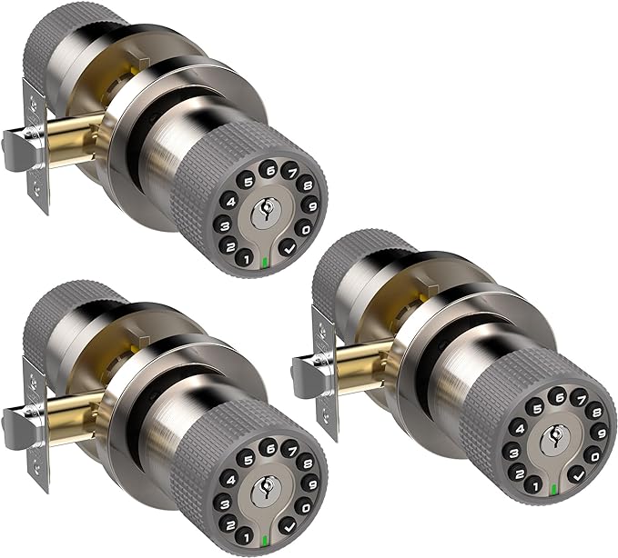 BOTHSTAR Keypad Door Knob with Key, Keyless Entry Door Lock, Code Locks Door