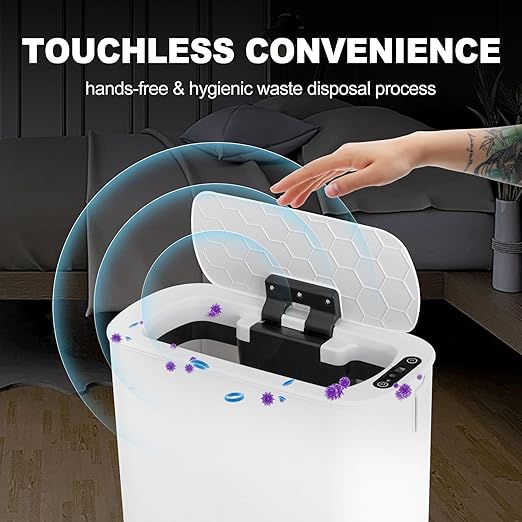Cesun Motion Sensor Trash Can, 5 Gallon Automatic Bathroom Garbage Can