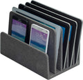 MobileVision Multi Device Stand & Organizer for Smartphones, Tablets and Laptops, Executive Dark Gray, 5 Slots