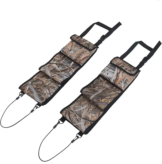MYDAYS Seat Back Gun Rack, Gun Sling Bag, Camo Front Seat Gun Organizer Holder for Hunting Rifles/Shotguns