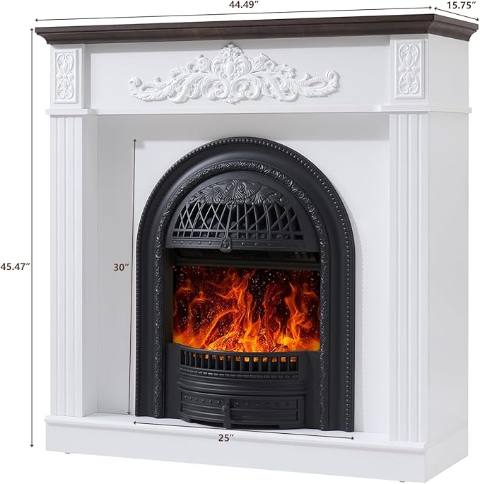 45" Birdcage-Style Electric Fireplace