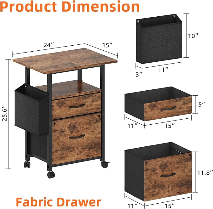 GYIIYUO 2 Drawer File Cabinet