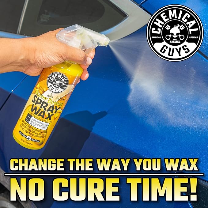 Chemical Guys Spray Wax Blazin' Banana - Carnauba Car Wax Spray for High Gloss Shine and Protection, Safe for Cars, Trucks, SUVs, RVs, and More - 16 oz