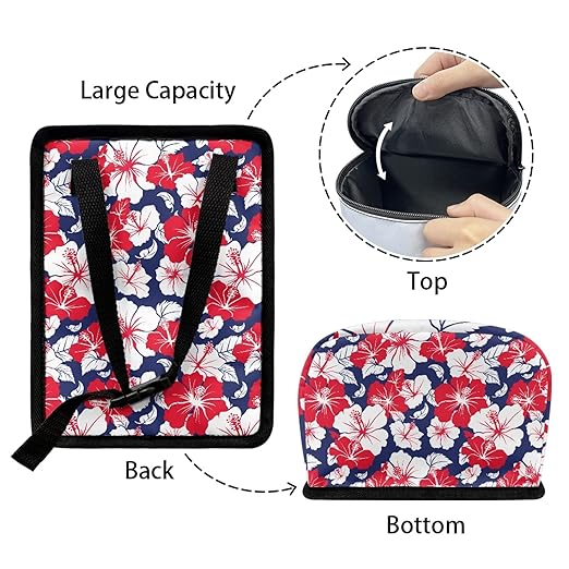 Hibiscus Flower Car Garbage Bag with Lid Auto Dustbin Organizer Container for Floor Seat Back Hanging Vehicle Trash Can Accessories Interior Auto Decor