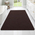 OLANLY Bathroom Rugs 70x46, Extra Soft Absorbent Chenille Bath Rugs, Rubber Backing Quick Dry, Machine Washable Bath Mats for Bathroom Floor, Tub and Shower, Home Decor Accessories, Brown