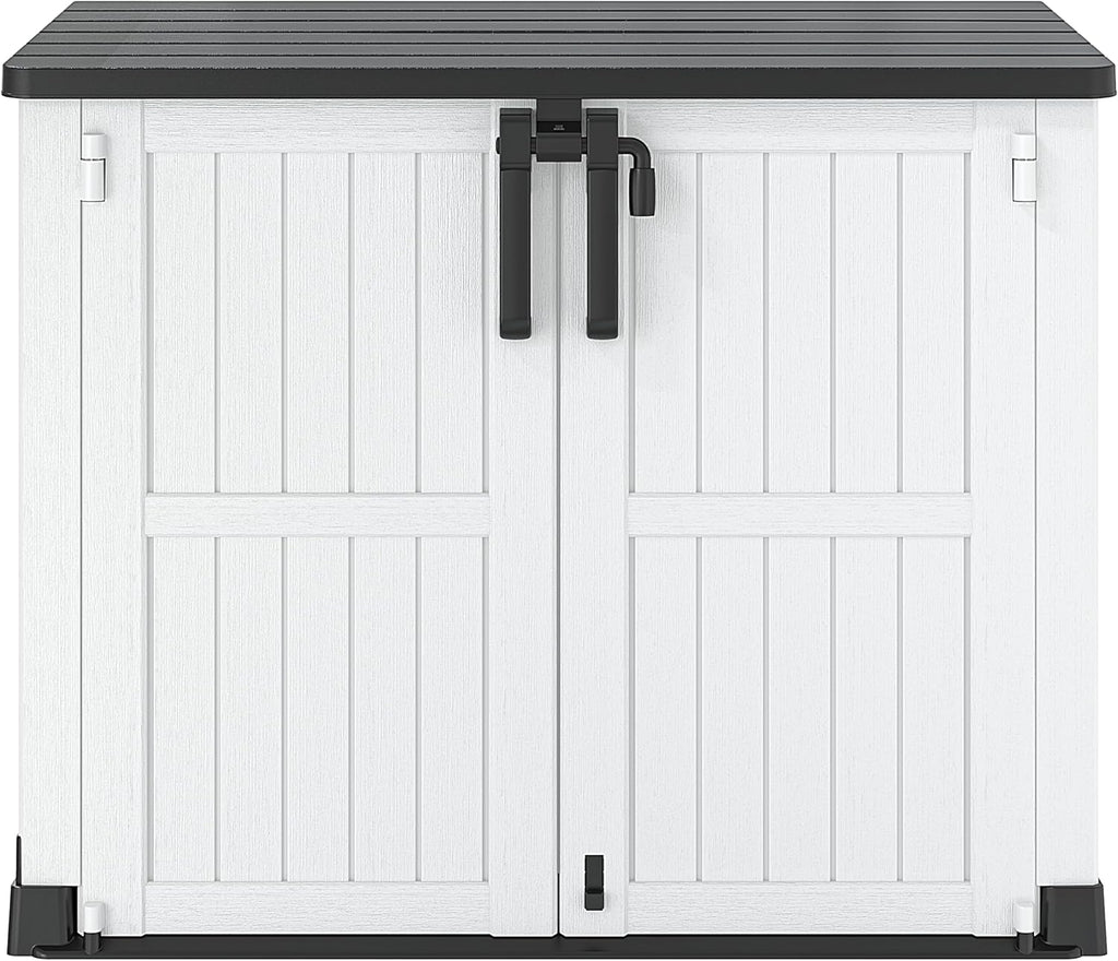 NUNU LAB Outdoor Storage Cabinet 36 Cu.Ft Garden Storage Shed Waterproof Lockable for Garden Hoses, Generator, and Lawn Mower