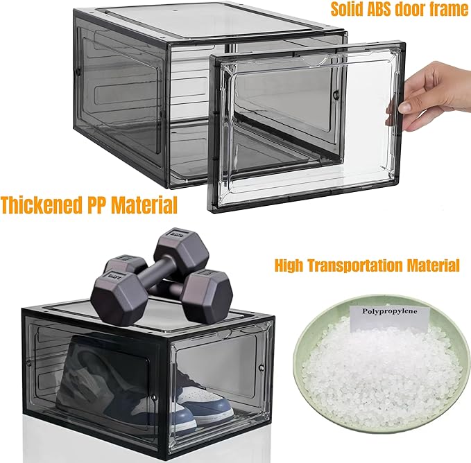 Attelite X-Large Clear Plastic Shoe Boxes