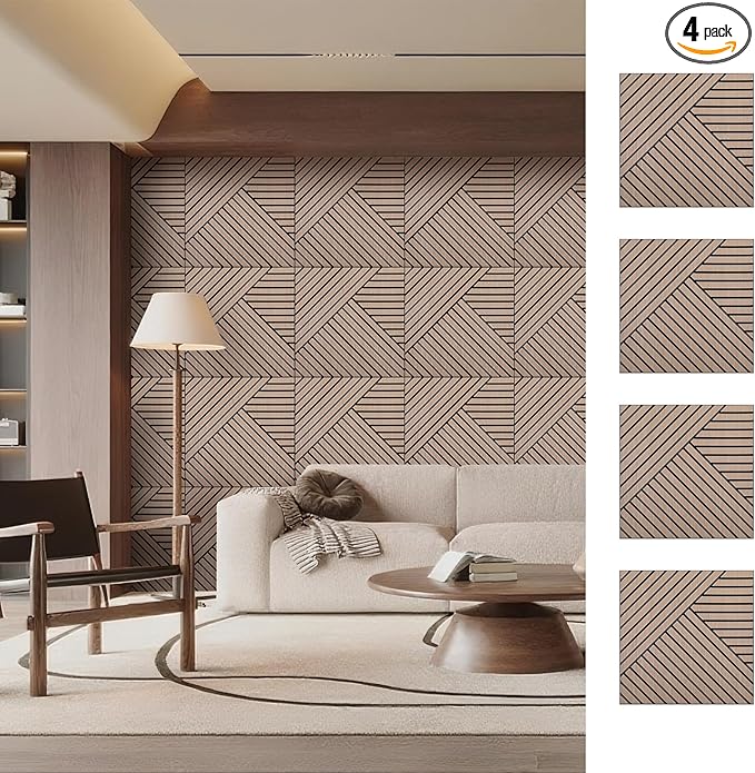 ARMURO 4 Packs Acoustic Wall Panels